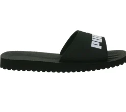 Zehentrenner & Sandalen|Sandalen & Zehentrenner*PUMA Purecat Bade-Latschen für Damen und Herren Sommer-Schlappen mit EVA-Sohle 360262 Schwarz, Weiß oder Rosa