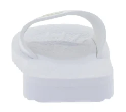 Zehentrenner & Sandalen*PUMA Purecat Bade-Latschen für Damen und Herren Sommer-Schlappen mit EVA-Sohle 360262 17 Weiß/Schwarz