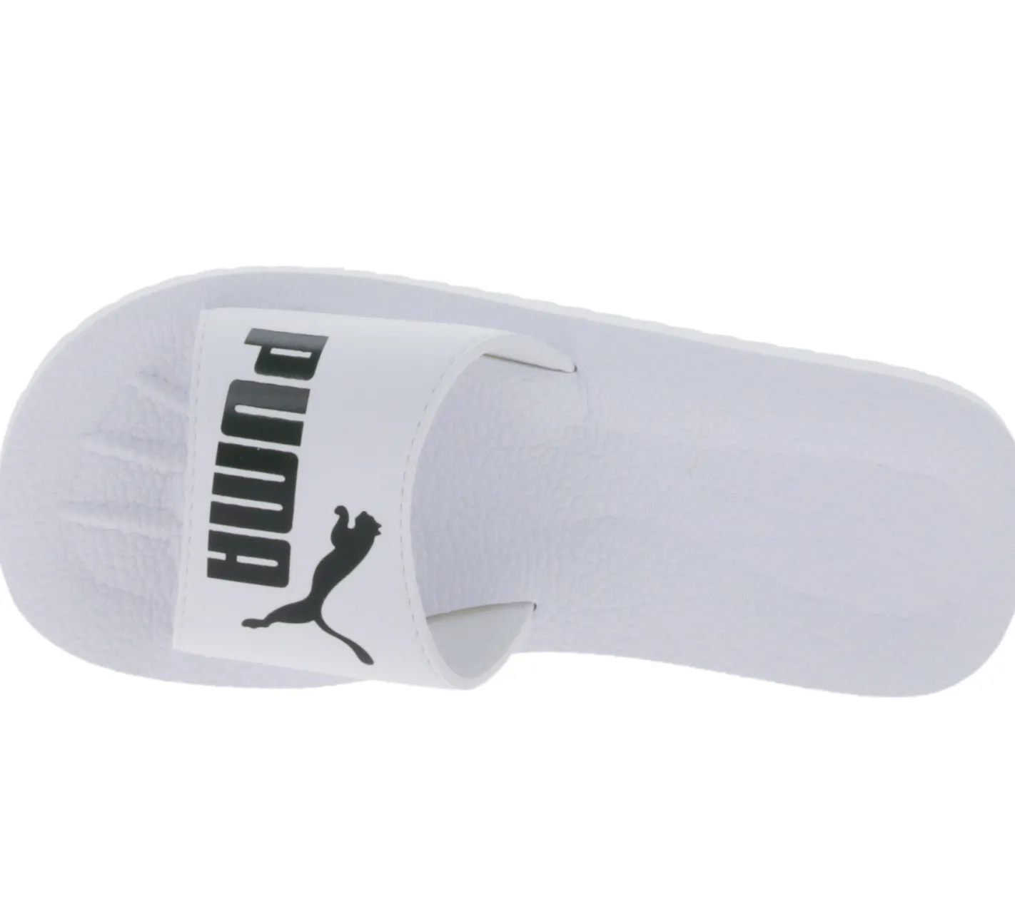 Zehentrenner & Sandalen*PUMA Purecat Bade-Latschen für Damen und Herren Sommer-Schlappen mit EVA-Sohle 360262 17 Weiß/Schwarz