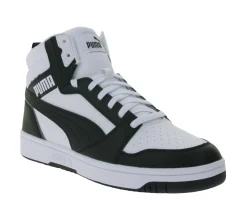 Sneaker & Turnschuhe|Turnschuhe & Sneaker*PUMA Rebound V6 High-Top Sneaker nachhaltige Damen und Herren Turnschuhe mit Softfoam+ Basketball 392326 01 Weiß