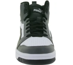 Sneaker & Turnschuhe|Turnschuhe & Sneaker*PUMA Rebound V6 High-Top Sneaker nachhaltige Damen und Herren Turnschuhe mit Softfoam+ 392326 03 Grau/Weiß