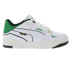 Sneaker & Turnschuhe|Turnschuhe & Sneaker*PUMA SLIPSTREAM Echtleder-Schuhe im Retro-Vibe Freizeit-Sneaker mit farbigen Akzenten Schnür-Schuhe 39326601 Weiß/Grün