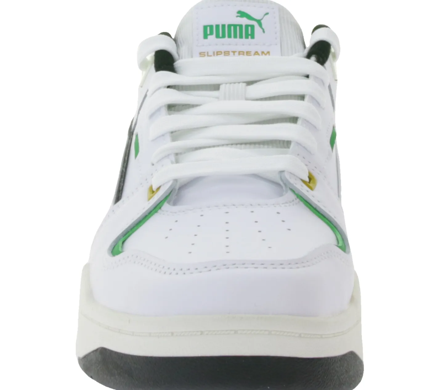Sneaker & Turnschuhe|Turnschuhe & Sneaker*PUMA SLIPSTREAM Echtleder-Schuhe im Retro-Vibe Freizeit-Sneaker mit farbigen Akzenten Schnür-Schuhe 39326601 Weiß/Grün