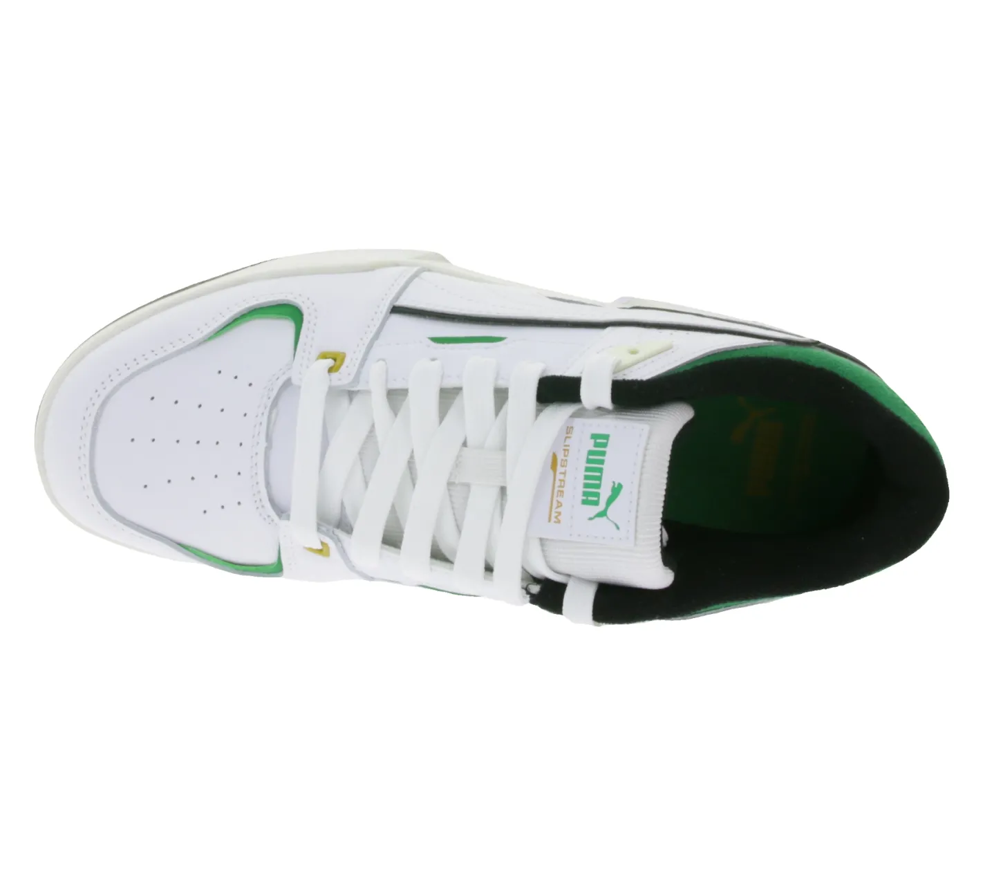 Sneaker & Turnschuhe|Turnschuhe & Sneaker*PUMA SLIPSTREAM Echtleder-Schuhe im Retro-Vibe Freizeit-Sneaker mit farbigen Akzenten Schnür-Schuhe 39326601 Weiß/Grün