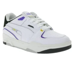 Sneaker & Turnschuhe|Turnschuhe & Sneaker*PUMA SLIPSTREAM Echtleder-Schuhe im Retro-Vibe Freizeit-Sneaker mit farbigen Akzenten Schnür-Schuhe 39326602 Weiß/Lila