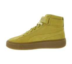 Turnschuhe|Sneaker & Turnschuhe*PUMA Suede Platform Mid Damen Plateau-Sneaker Echt-Leder Hi-Top Sneaker 366018 03 Sand-Beige
