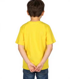 T-Shirts & Tank Tops*PUMA TeamGoal 23 Jungen & Mädchen Sport-Shirt Baumwoll-Shirt mit Logo-Patch T-Shirt 656709 07 Gelb