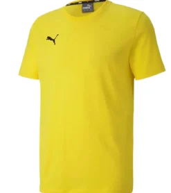 T-Shirts & Tank Tops*PUMA TeamGoal 23 Jungen & Mädchen Sport-Shirt Baumwoll-Shirt mit Logo-Patch T-Shirt 656709 07 Gelb
