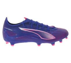 Fußballschuhe|Ballsport*PUMA ULTRA 5 PLAY Match FG/AG Fußball-Schuhe mit SPEEDSYSTEM-Außensohle Trainings-Schuhe mit FastTrax-Stollendesign Sport-Schuhe Schnür-Schuhe Fitness-Zubehör 107687 01 Lila/Pink/Blau