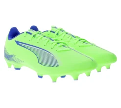Fußballschuhe|Ballsport*PUMA ULTRA 5 PLAY MxSG Fußball-Schuhe mit festen Metallstollenspitzen Trainings-Schuhe Sport-Schuhe Schnür-Schuhe Fitness-Zubehör 107904 03 Neon-Grün/Blau