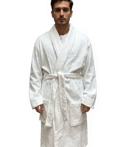 Bademode & Nachtwäsche|Nachtwäsche & Bademode*PUMA Unisex Bademantel mit zwei offenen Seitentaschen Morgen-Mantel 660008 04 Weiß