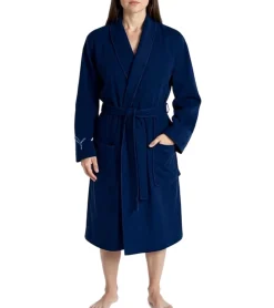 Bademode & Nachtwäsche|Nachtwäsche & Bademode*PUMA Unisex Bademantel mit zwei offenen Seitentaschen Morgen-Mantel 660008 Navy, Rot, Weiß oder Schwarz