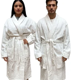 Bademode & Nachtwäsche|Nachtwäsche & Bademode*PUMA Unisex Bademantel mit zwei offenen Seitentaschen Morgen-Mantel 660008 Navy, Rot, Weiß oder Schwarz