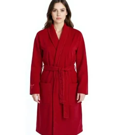 Bademode & Nachtwäsche|Nachtwäsche & Bademode*PUMA Unisex Bademantel mit zwei offenen Seitentaschen Morgen-Mantel 660008 40 Rot