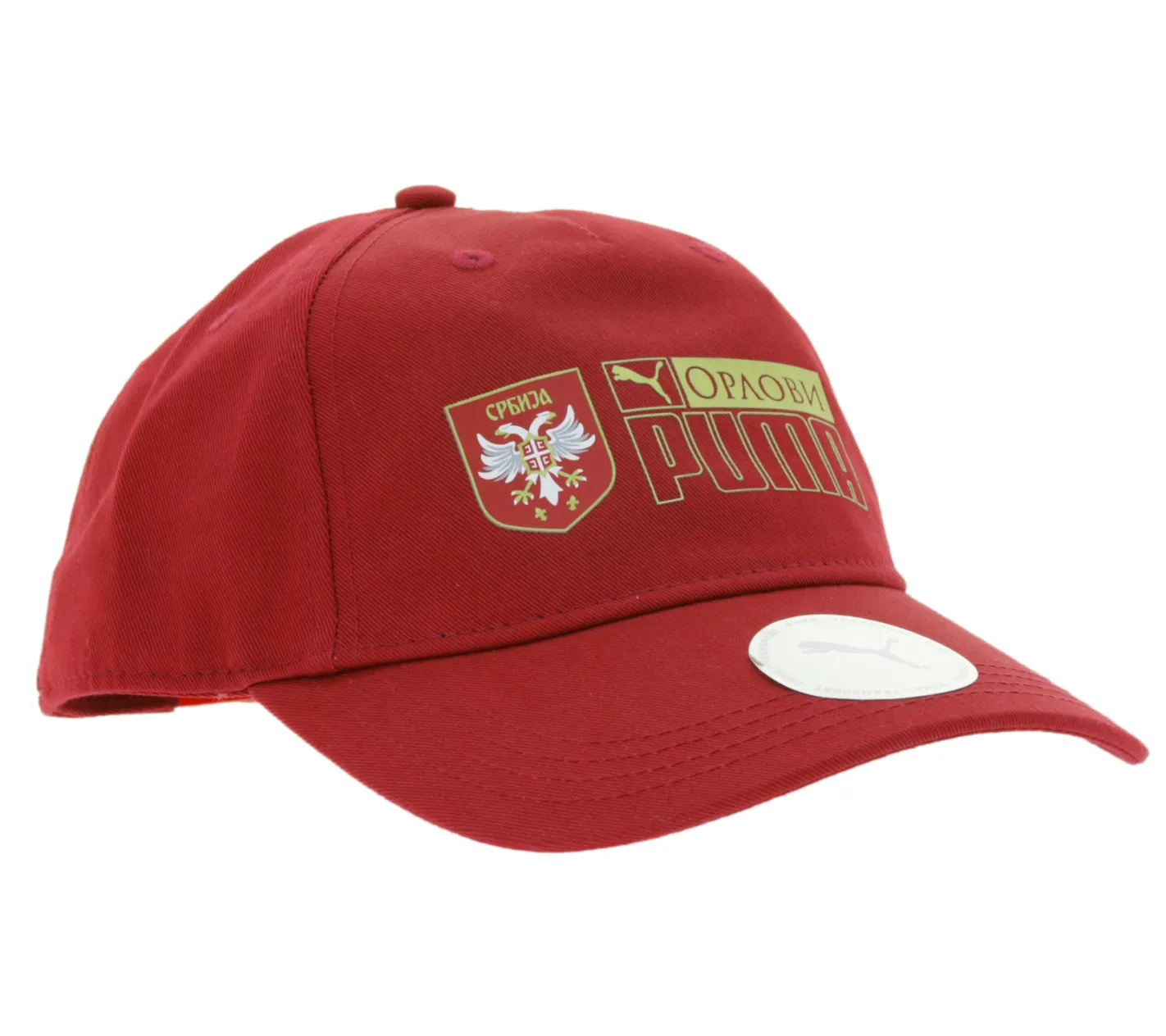 Caps & Mützen*PUMA Unisex Serbien Trucker-Cap mit Serbien Wappen 024287 03 Bordeaux-Rot