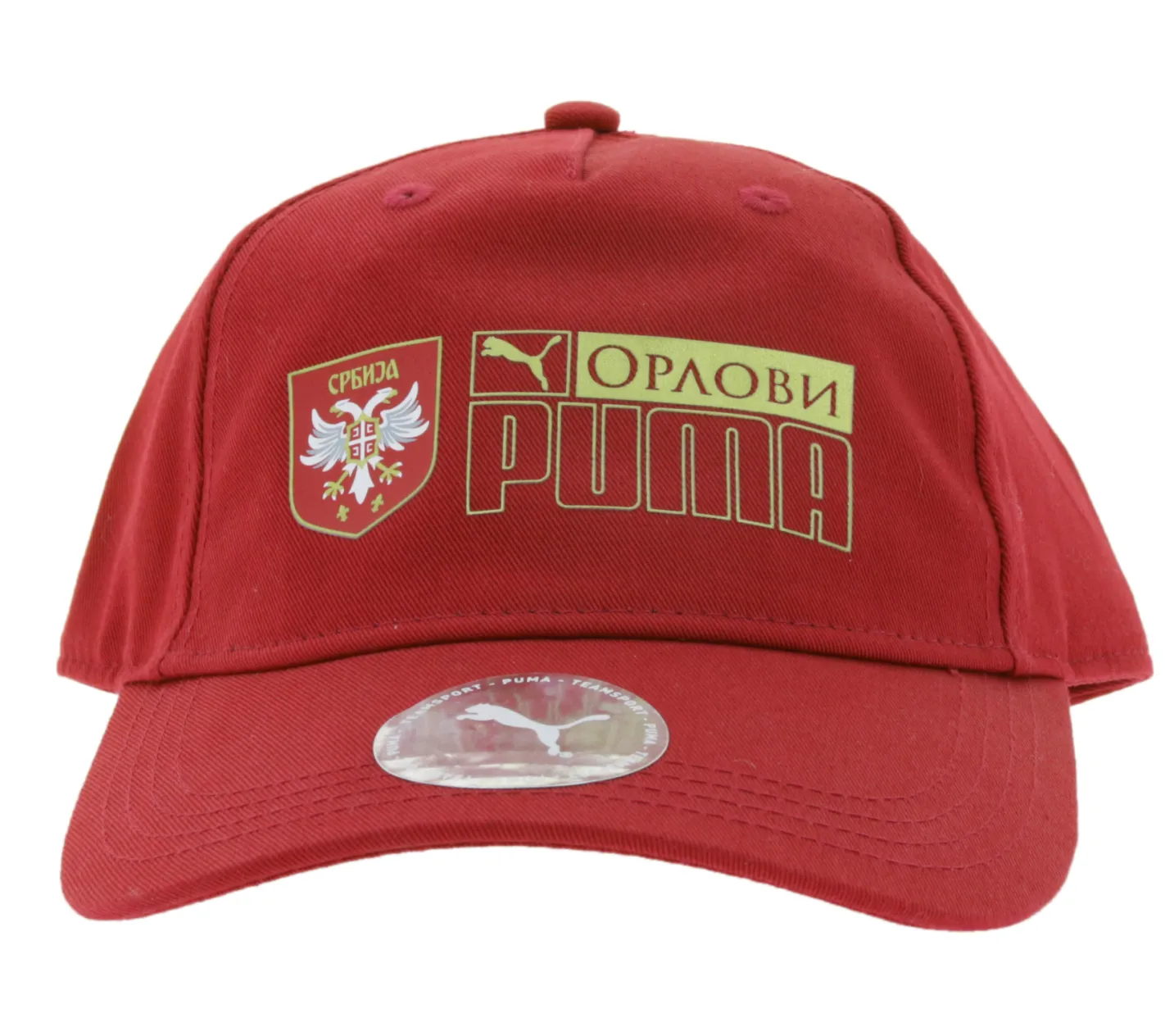 Caps & Mützen*PUMA Unisex Serbien Trucker-Cap mit Serbien Wappen 024287 03 Bordeaux-Rot