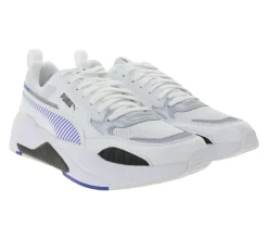 Sneaker & Turnschuhe*PUMA X Ferrari Race X-Ray 2 Alltags-Sneaker Freizeit-Schuhe Schnür-Schuhe Motorsport 306553 03 Weiß/Silber/Blau