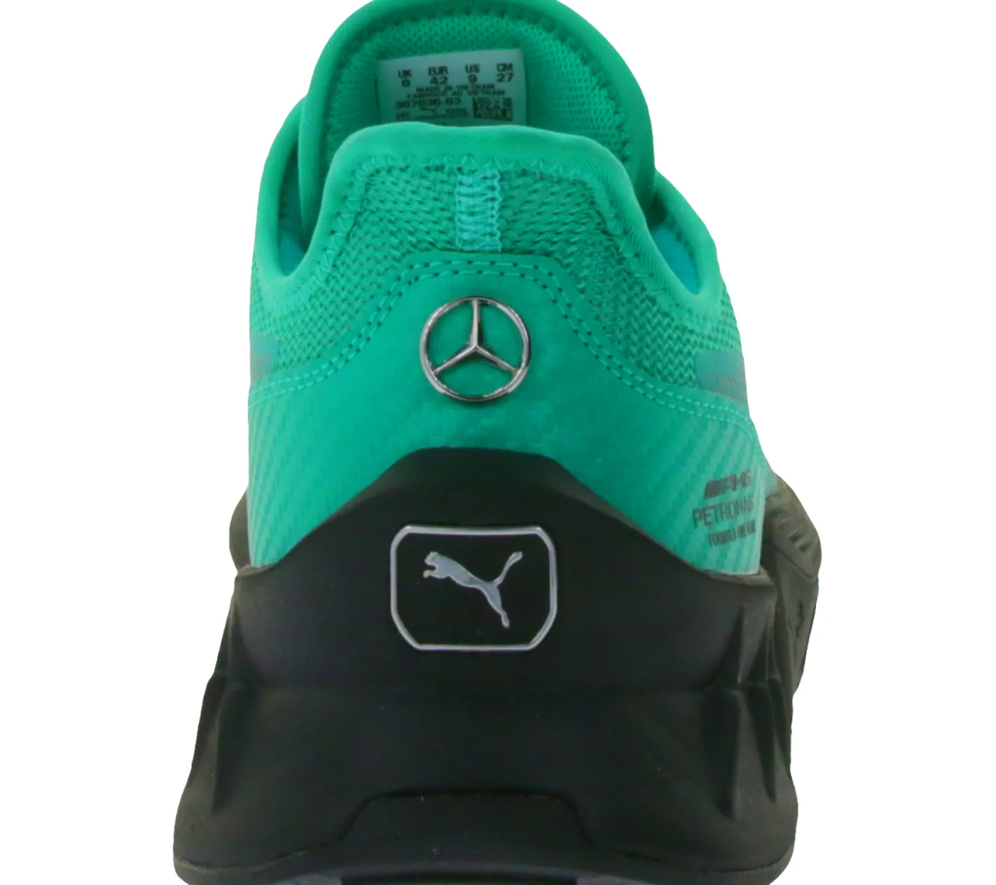 Turnschuhe & Sneaker*PUMA X Mercedes MAPF1 Marco SL MAPF1 RS-X F1 Petronas AMG F1 Herren Sneaker mit reflektierenden Formstrip Motorsport Schnür-Schuhe Grün, Weiß oder Schwarz