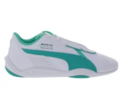 Sneaker & Turnschuhe*PUMA X Mercedes MAPF1 R-Cat Machina F1 Petronas AMG Damen Freizeit-Sneaker Alltags-Turnschuhe Schnür-Schuhe 306846 09 Weiß/Grün
