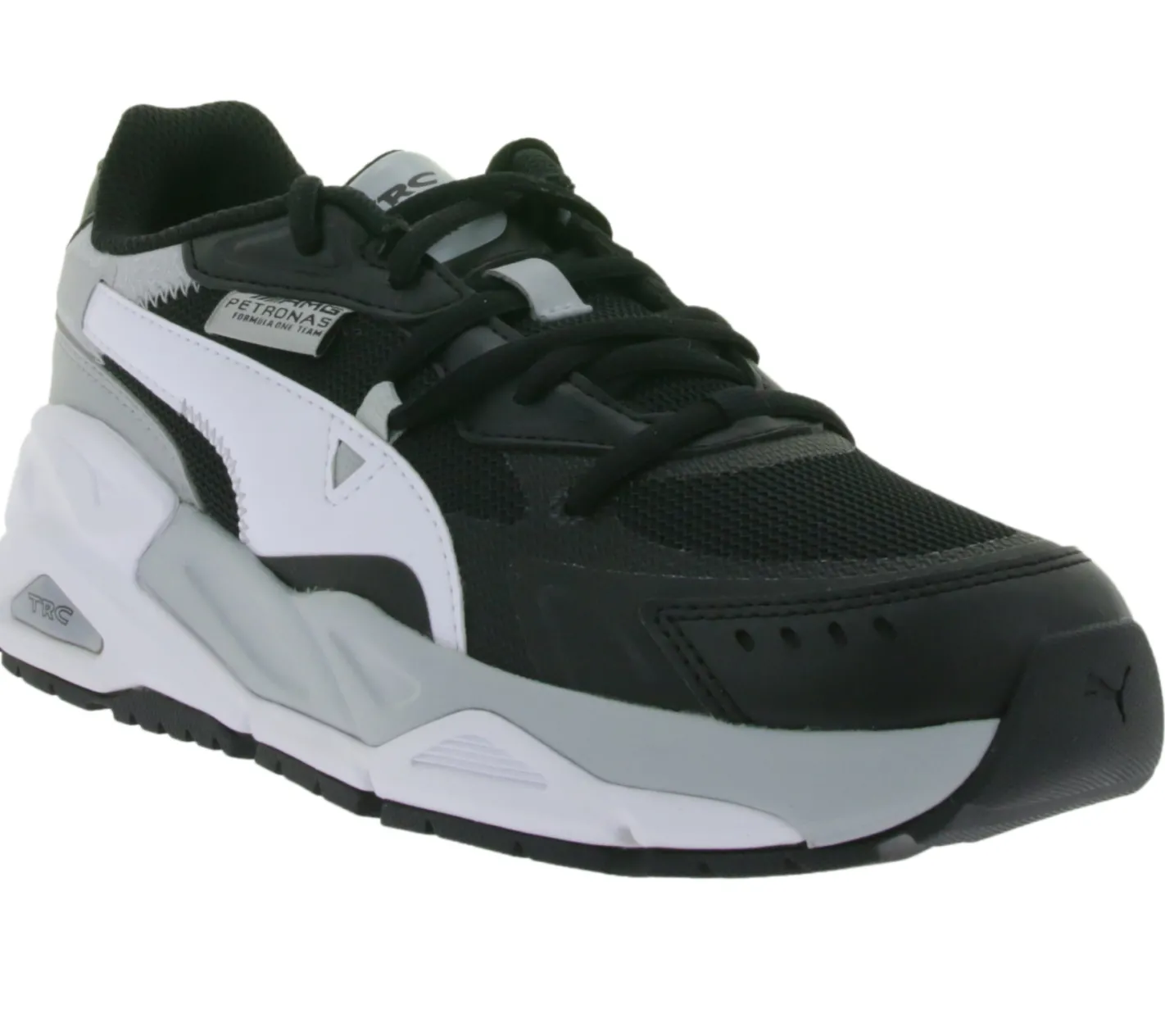 Sneaker & Turnschuhe*PUMA X Mercedes MAPF1TRC Mira F1 Petronas AMG Damen Freizeit-Sneaker Alltags-Turnschuhe Schnür-Schuhe 307839 02 Schwarz/Weiß/Grau