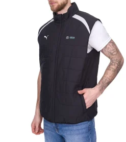 Jacken & Mäntel*PUMA X Mercedes-Benz AMG Petronas F1 Herren Stepp-Weste Herbst-Weste Übergangs-Jacke 622133 01 Schwarz