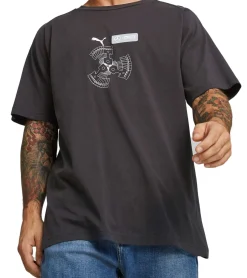 T-Shirts & Tank Tops*PUMA X Mercedes-Benz AMG Petronas F1 Mapf1 Herren T-Shirt stylisches Baumwoll-Shirt 538447 01 Schwarz