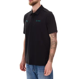 Hemden & Poloshirts*PUMA X Mercedes-Benz AMG Petronas F1 MAPF1 LS Herren Polo-Shirt Kurzarm-Shirt 621134 Weiß oder Schwarz