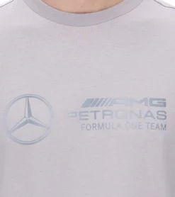 T-Shirts & Tank Tops*PUMA X Mercedes-Benz AMG Petronas F1 Herren T-Shirt stylisches Baumwoll-Shirt 621157 Grau oder Weiß