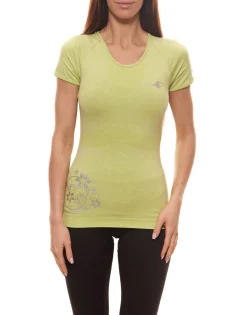 Tops & T-Shirts|Sportoberbekleidung*RAIDLIGHT Yoga Atletic Shirt flexibles Damen Sport T-Shirt mit Rundhals Grün