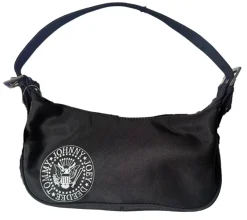 Rucksäcke & Taschen*BioworldMerch RAMONES Punkrock-Band Schulter-Tasche Damen Handtasche mit breitem Riemen LM108440RAM0 Schwarz/Grau