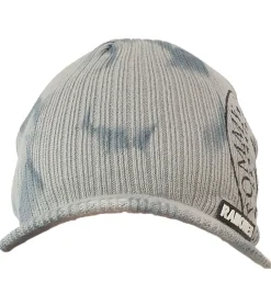 Caps & Mützen*BioworldMerch RAMONES Rockband Schirm-Beanie mit Band-Print Strick-Mütze mit Patch Fan-Beanie KC100814RAM Grau