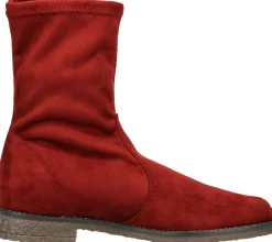 Boots & Stiefel*RAPISARDI Damen Stiefelette modische High-Top Boots Made in Italy Bordeauxrot