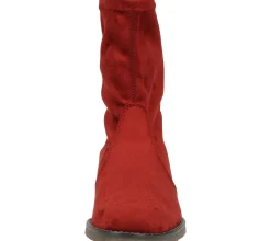 Boots & Stiefel*RAPISARDI Damen Stiefelette modische High-Top Boots Made in Italy Bordeauxrot