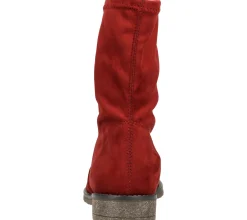 Boots & Stiefel*RAPISARDI Damen Stiefelette modische High-Top Boots Made in Italy Bordeauxrot