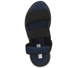 Zehentrenner & Sandalen*RAPISARDI FUOCO EL Damen Sommer-Schuhe Riemen-Sandale Plateau-Schuhe Made in Italy Schwarz