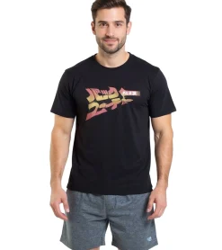 Nachtwäsche & Bademode*RE:COVERED RE: COVERED X Back to the Future Herren Pyjama Set mit Schriftzug Schlafanzug aus Baumwolle Modell PCUNV523 Schwarz/Grau