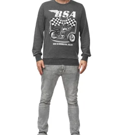 Pullover & Sweater*RE:COVERED X BSA Herren Rundhals-Pullover mit 窶寂