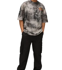 T-Shirts & Tank Tops*RE:COVERED X CAPCOM Herren T-Shirt mit Street Fighter Blanka-Print Baumwoll-Shirt Rundhals-Shirt MMDIF1880 Grau