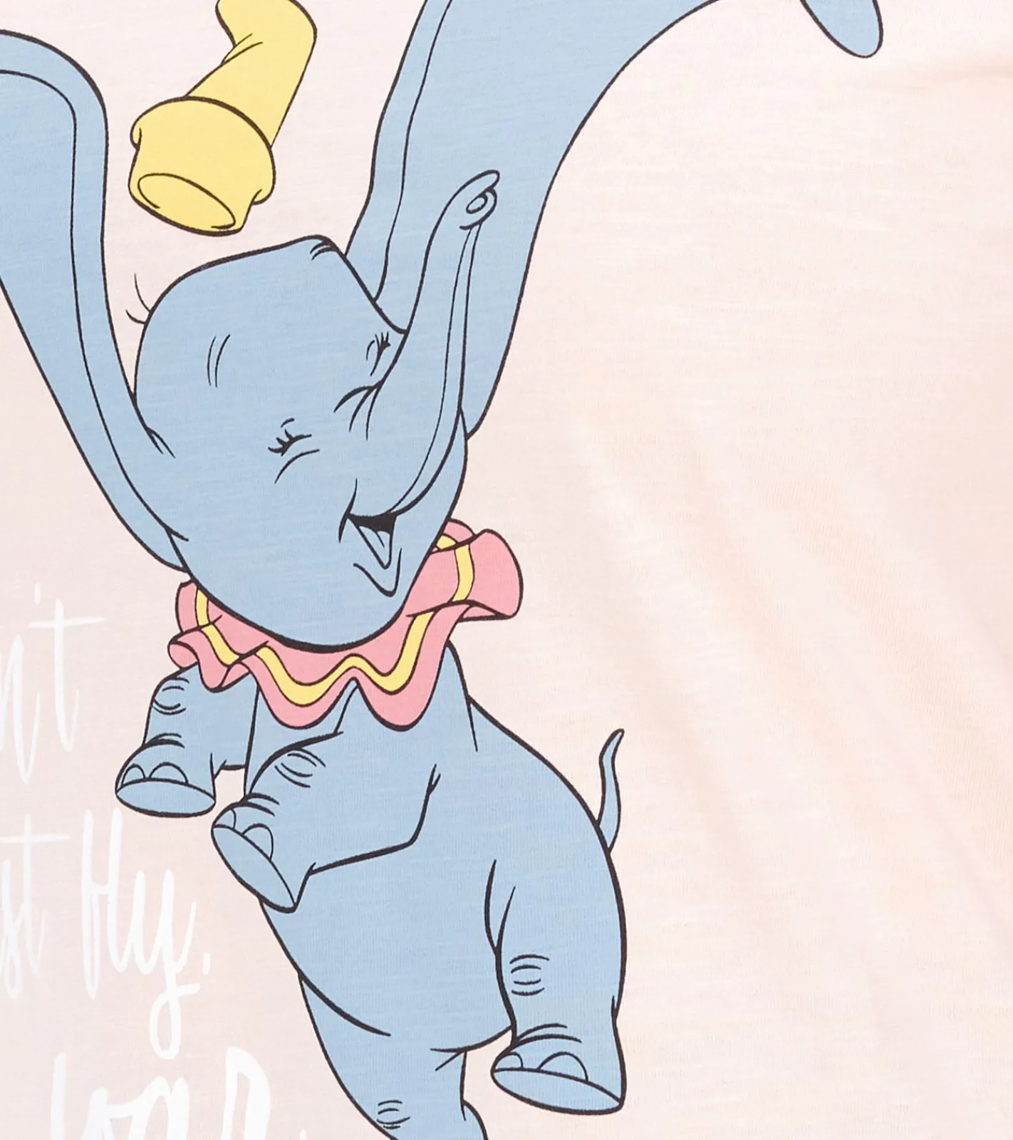 Tops & T-Shirts*RE:COVERED X Disney Damen T-Shirt mit Dumbo Print Baumwoll-Shirt Rundhals-Shirt RCDIF2069 Rosa