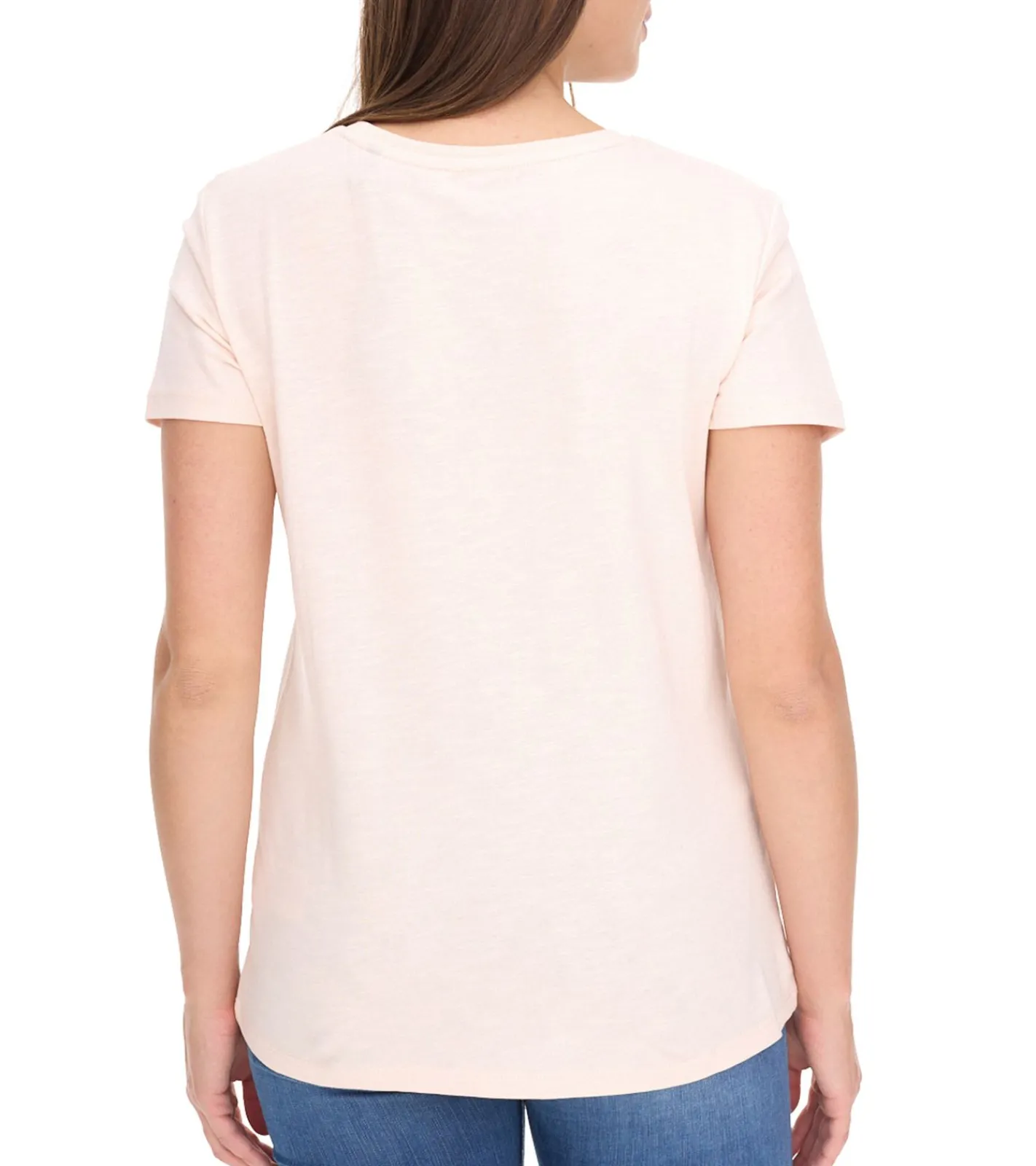 Tops & T-Shirts*RE:COVERED X Disney Damen T-Shirt mit Dumbo Print Baumwoll-Shirt Rundhals-Shirt RCDIF2069 Rosa