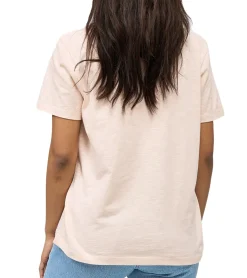 Tops & T-Shirts*RE:COVERED X Disney Damen T-Shirt mit Mickey Mouse Hug Print Baumwoll-Shirt Rundhals-Shirt MMDIS2579 Rosa