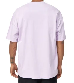 T-Shirts & Tank Tops*RE:COVERED X Disney Herren T-Shirt mit Grumpy Mickey Mouse Print Baumwoll-Shirt mit großem Schriftzug Rundhals-Shirt Beige, Blau, Violett oder Orange