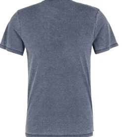 T-Shirts & Tank Tops*RE:COVERED X Disney Herren T-Shirt mit Mickey Mouse Print Baumwoll-Shirt Rundhals-Shirt PCDIS1851 Dunkelblau-meliert