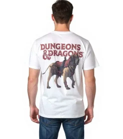 T-Shirts & Tank Tops*RE:COVERED X DUNGEONS & DRAGONS Herren T-Shirt Mastiff Baumwoll-Shirt Rundhals-Shirt RCHAS171 Beige
