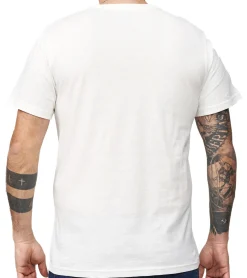 T-Shirts & Tank Tops*RE:COVERED X FIFA Worldcup 1986 Herren T-Shirt mit großem Maskottchen-Print Baumwoll-Shirt Kurzarm-Shirt PCFFA132 Ecru-Weiß