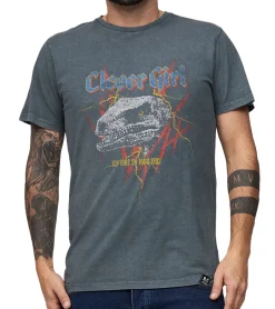 T-Shirts & Tank Tops*RE:COVERED X Jurassic Park T-Shirt Herren Rundhals-Shirt mit 窶寂"-Print Baumwoll-Shirt MMUNV1946 Grau