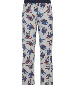 Nachtwäsche & Bademode*RE:COVERED X MARVEL Comics Hero Loungepants Herren Schlafanzug-Hose mit Marvel-Figuren-Print Baumwolle Pyjama-Hose PCMARV500 Grau