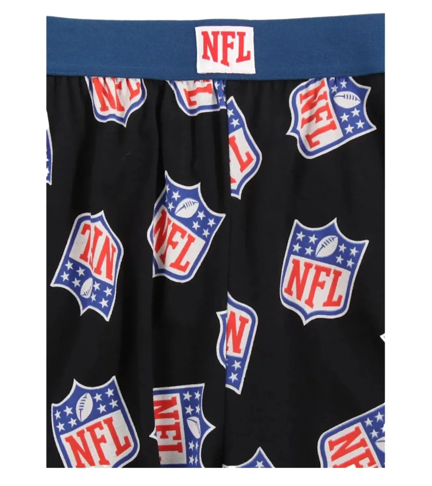Nachtwäsche & Bademode*RE:COVERED X Multi Shield Loungepants Herren Schlafanzug-Hose mit NFL-Logo Pyjama-Hose RCNFL1404 Schwarz