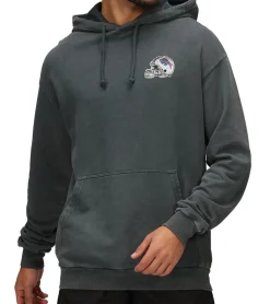 Pullover & Sweater*RE:COVERED X NFL Herren Kapuzen-Pullover mit 窶寂撮uffalo Bills Schriftzug Baumwoll-Hoody Langarm-Shirt RCNFL1316B Grau