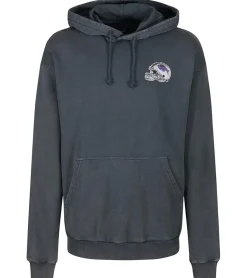 Pullover & Sweater*RE:COVERED X NFL Herren Kapuzen-Pullover mit 窶寂撮uffalo Bills Schriftzug Baumwoll-Hoody Langarm-Shirt RCNFL1316B Grau
